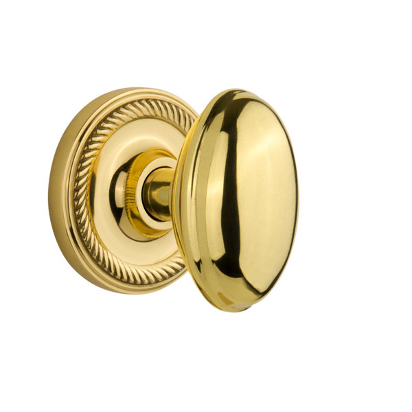 Nostalgic Warehouse Homestead Double Dummy Door Knob with Rope Rosette